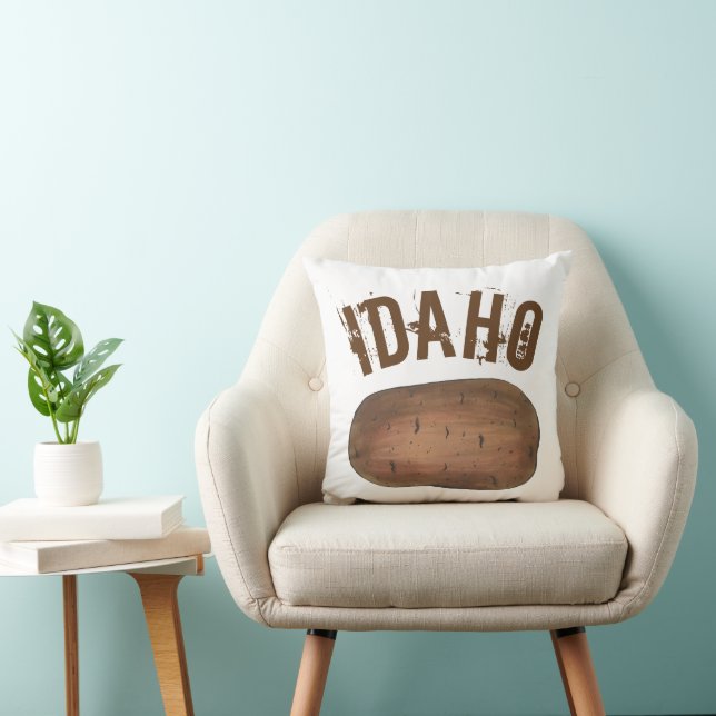Boise Idaho ID Potato Brown Potatoes Spuds Food Cushion (Chair)