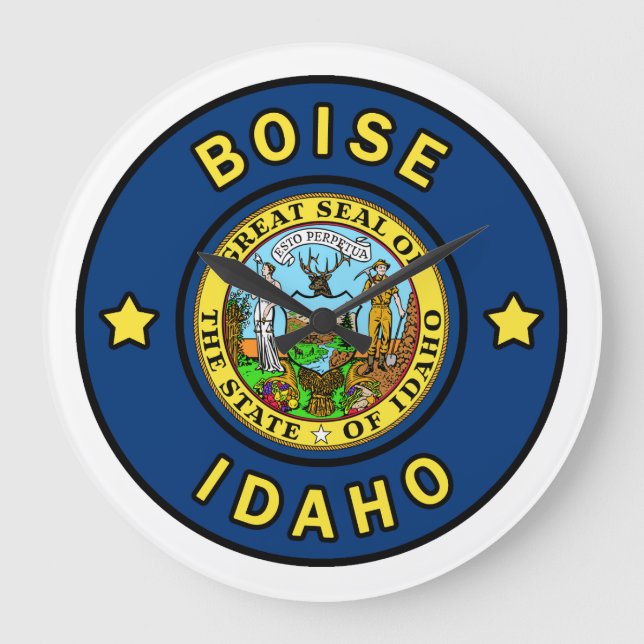 Boise Idaho Large Clock (Front)