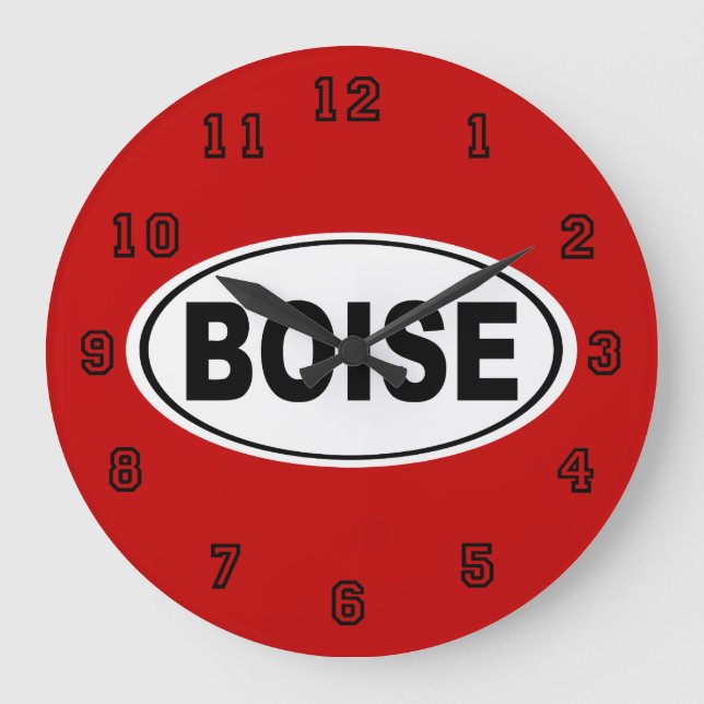 Boise Idaho Large Clock (Front)