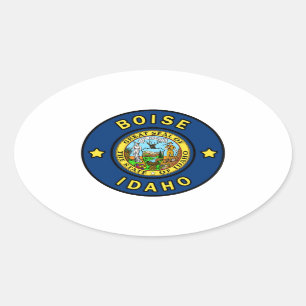 Boise Idaho Oval Sticker