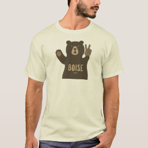 Boise Idaho Peace Bear T-Shirt