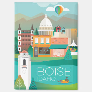 Boise, Idaho Refrigerator Magnet