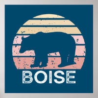 Boise Idaho Retro Bear