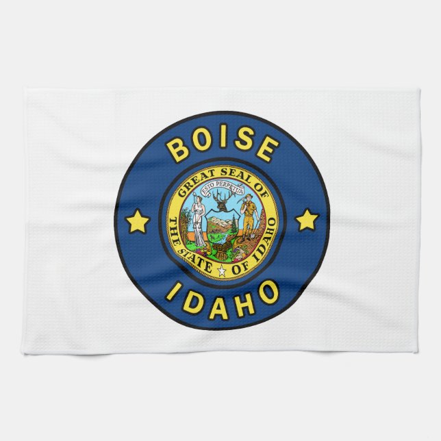 Boise Idaho Tea Towel (Horizontal)
