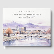 Boise, Idaho Watercolor Landscape Wedding