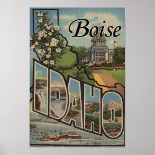 Boise, IdahoLarge Letter ScenesBoise, ID Poster