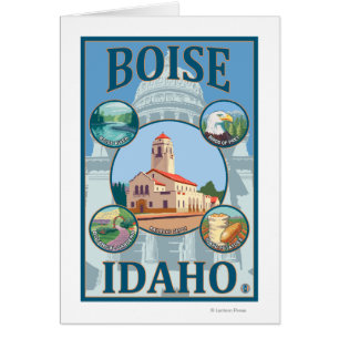 Boise, IdahoScenic Travel Poster