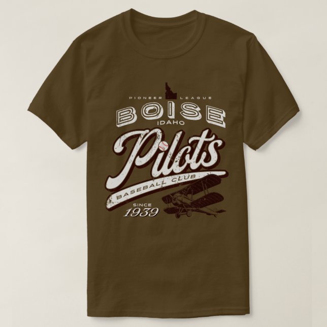 Boise Pilots Baseball T-Shirt (Design Front)