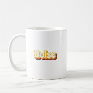 Boise Retro Vintage Text Coffee Mug