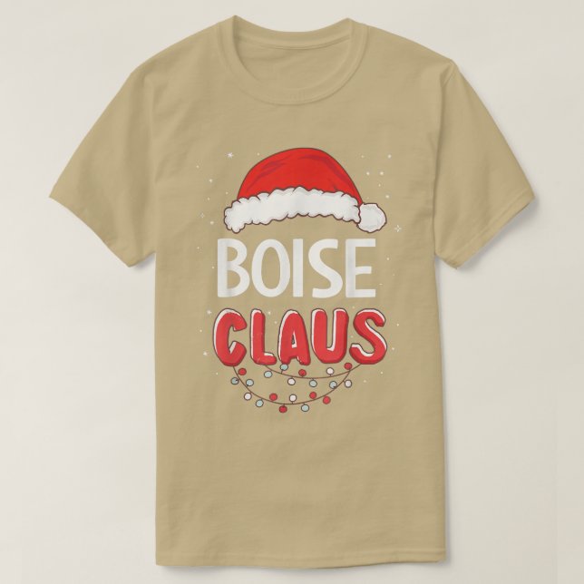 Boise Santa Claus Christmas Matching Costume T-Shi T-Shirt (Design Front)