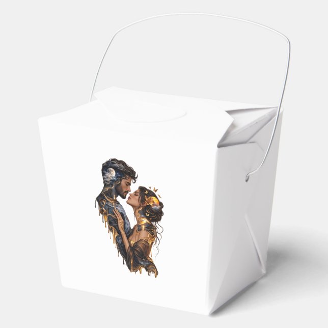 boîte cadeau imprimée favour box (Front)