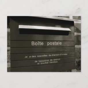 Boite postale postcard