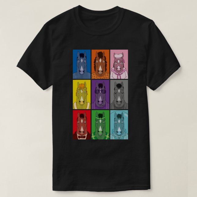 Bojack Horseman Colours T-Shirt (Design Front)