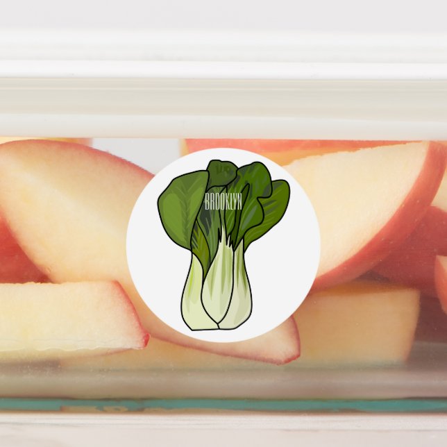 Bok choy cartoon illustration  (Affixed)