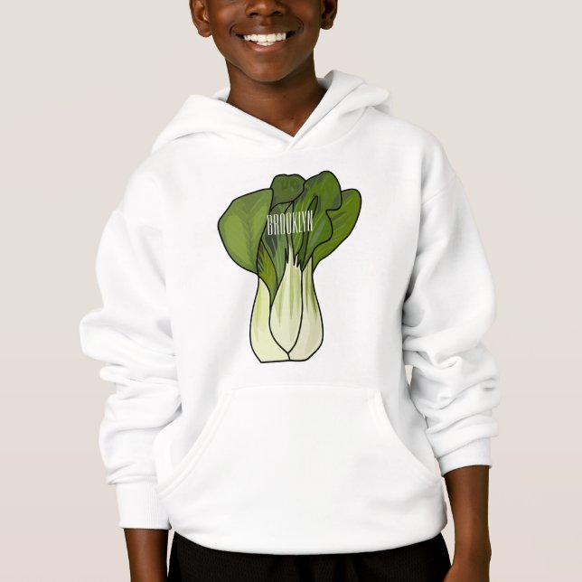 Bok choy cartoon illustration  (Front)