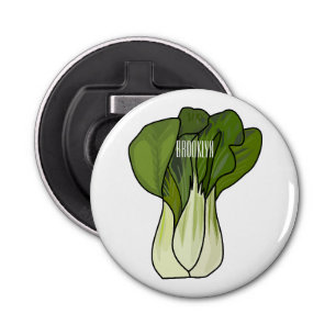 Bok choy cartoon illustration bottle opener