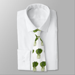 Bok choy cartoon illustration tie