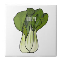 Bok choy cartoon illustration
