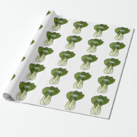 Bok choy cartoon illustration
