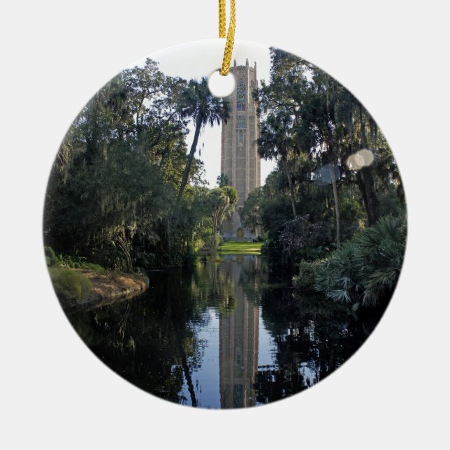 Bok Tower Ceramic Tree Decoration (Front)
