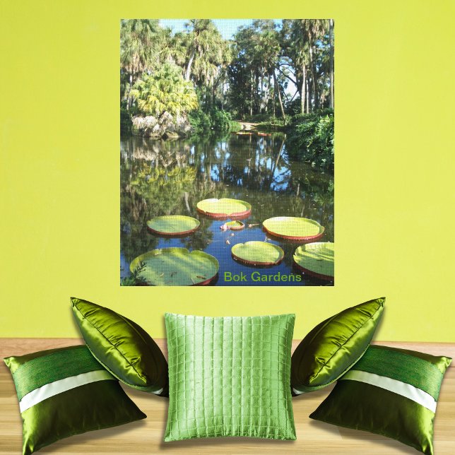 Bok Tower Gardens Florida Giant Water Lily Pads Canvas Print (Creator Uploaded)