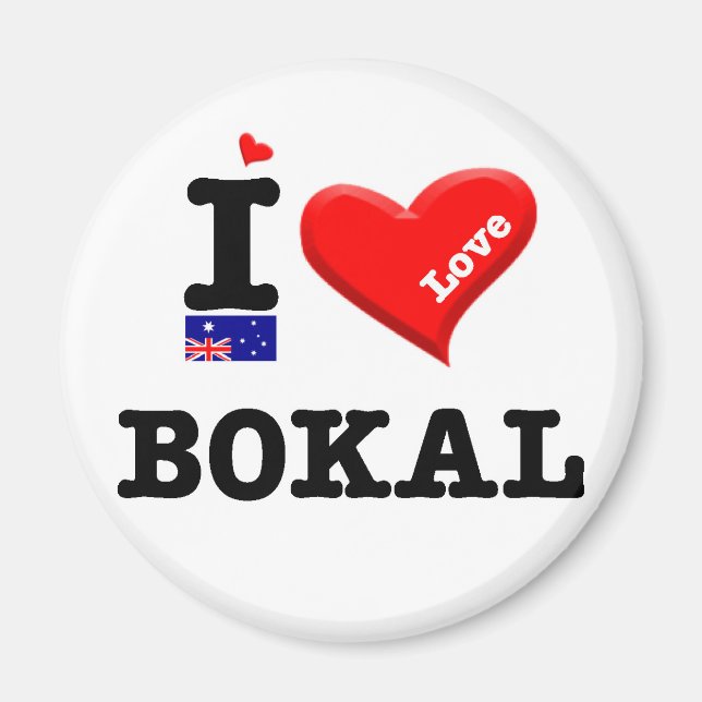 BOKAL - I Love Magnet (Front)