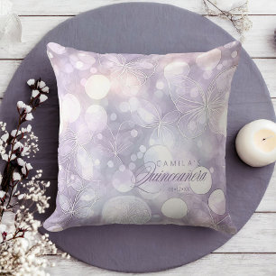 Bokeh and Butterfly Quinceanera Lavender ID1030 Cushion