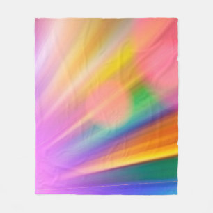 Bokeh background light reflections fleece blanket