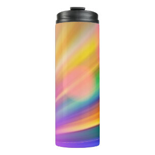 Bokeh background light reflections thermal tumbler