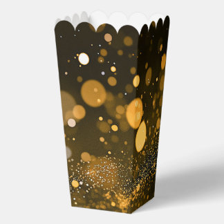 Bokeh Blizzard Background - Orange Favour Box