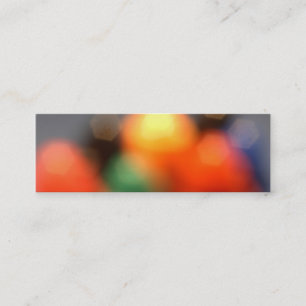 Bokeh bookmark business card