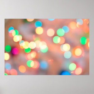 Bokeh brightness light blaze poster