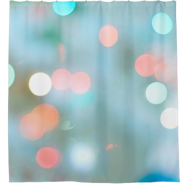 Bokeh brightness light blaze shower curtain (Front)