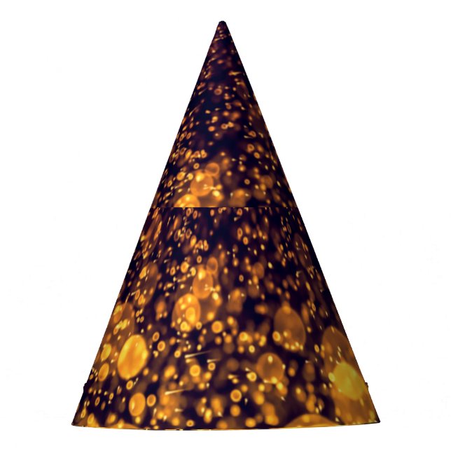 Bokeh Brilliance: Abstract Light Play Party Hat (Front)