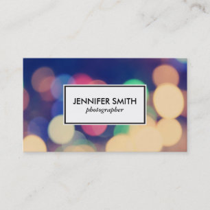 Bokeh   Colourful II Business Card