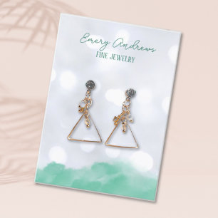 Bokeh Designer Jewellery Earring Holder Display Business Card