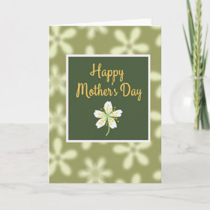 Bokeh Floral Mothers Day Card