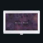 Bokeh Glam Purple & Gold Business Card Holder<br><div class="desc">Bokeh Glam Purple & Gold Business Card Holder. Customise with any text or leave it blank.</div>