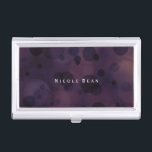 Bokeh Glam Purple & Gold Business Card Holder<br><div class="desc">Bokeh Glam Purple & Gold Business Card Holder. Customise with any text or leave it blank.</div>