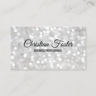Bokeh Glitter Glamour Business Card