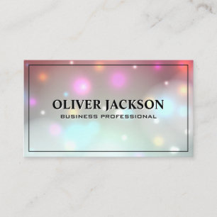 Bokeh Glow Magical Background Business Card