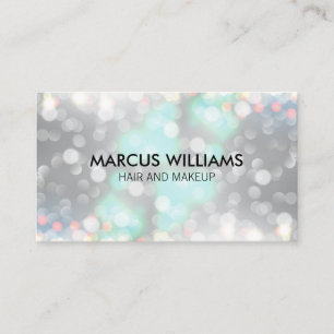 Bokeh Hair and makeup Business Card