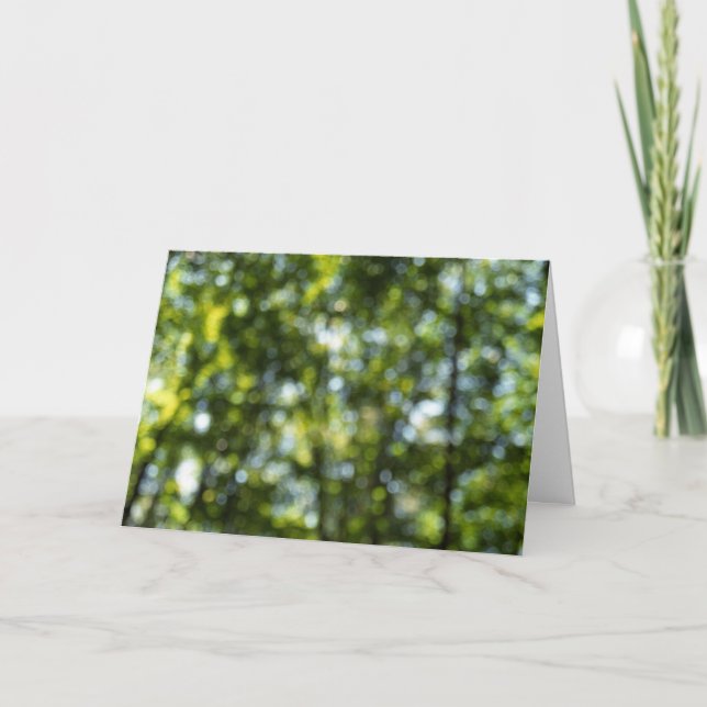 Bokeh in Spring Thank You Card (Front)