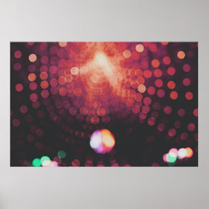 Bokeh light photography poster