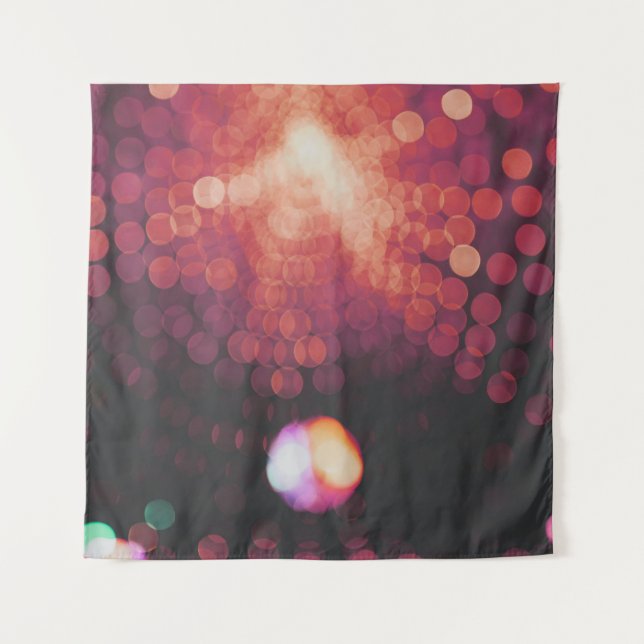 Bokeh light photography tapestry (Front)