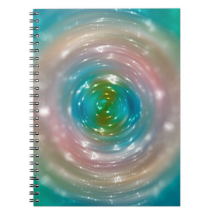 Bokeh light, shimmering blur spot lights on multic notebook