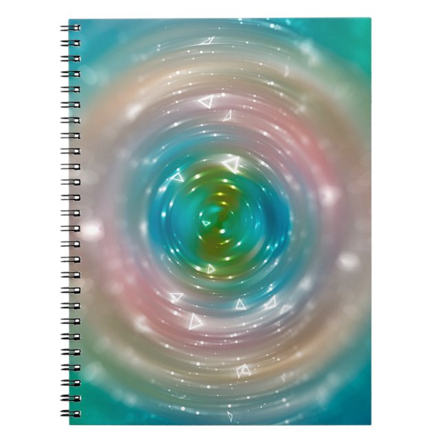 Bokeh light, shimmering blur spot lights on multic notebook (Front)