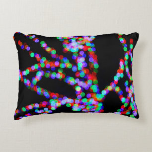 Bokeh lights decorative cushion