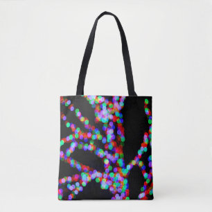 Bokeh lights tote bag