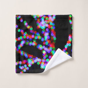 Bokeh lights wash cloth